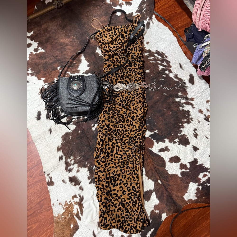 Papermoon Leopard Print Dress